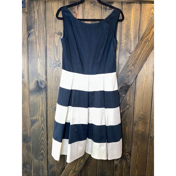Kate Spade Celina Dress Striped Nautical Fit And Flare Dress NO BELT - Picture 1 of 9